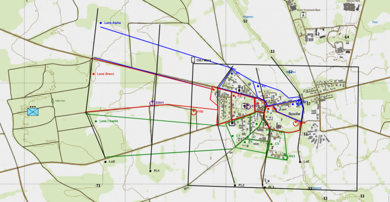 A full worked example of control measures for a town objective.